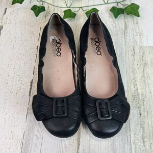 ABEO B.I.O.System Tabitha Metatarsal Buckle Bow Flat Black Sz 7M